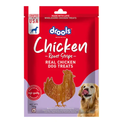 Drools Chicken Roast Strips Dogs Treats