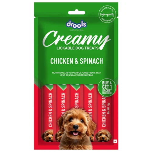 Drools Chicken & Spinach Creamy Dog Treats