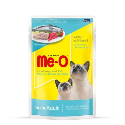 Me-O Tuna with Chicken in Jelly Wet Cat Food - All Breed Adult