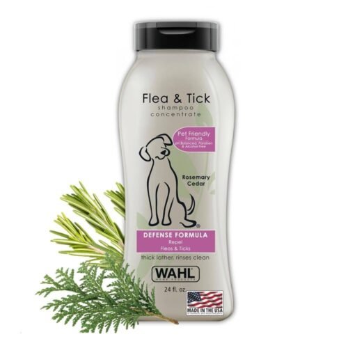 WAHL Flea & Tick Dog Shampoo - Rosemary Mint